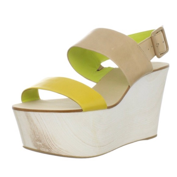 BCBGeneration Shoes - BCBGeneration “Kammie” Leather Platform Wedge